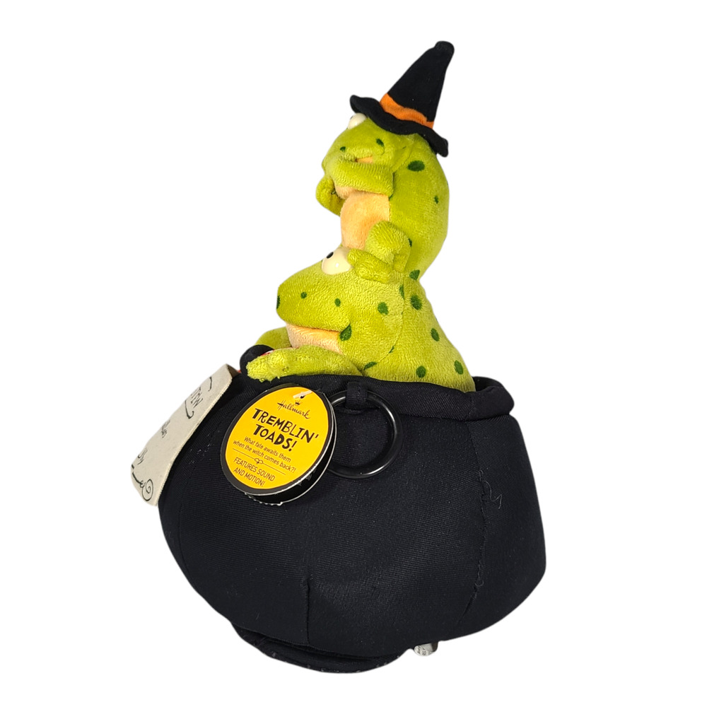 Hallmark Halloween Tremblin Toads Cauldron Singing Frogs Animatronic Works - Picture 8 of 9